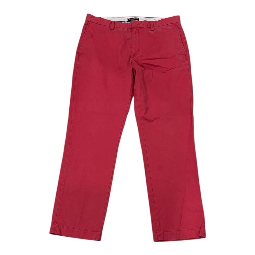 Banana Republic Red Emerson Chino Pants 35x32